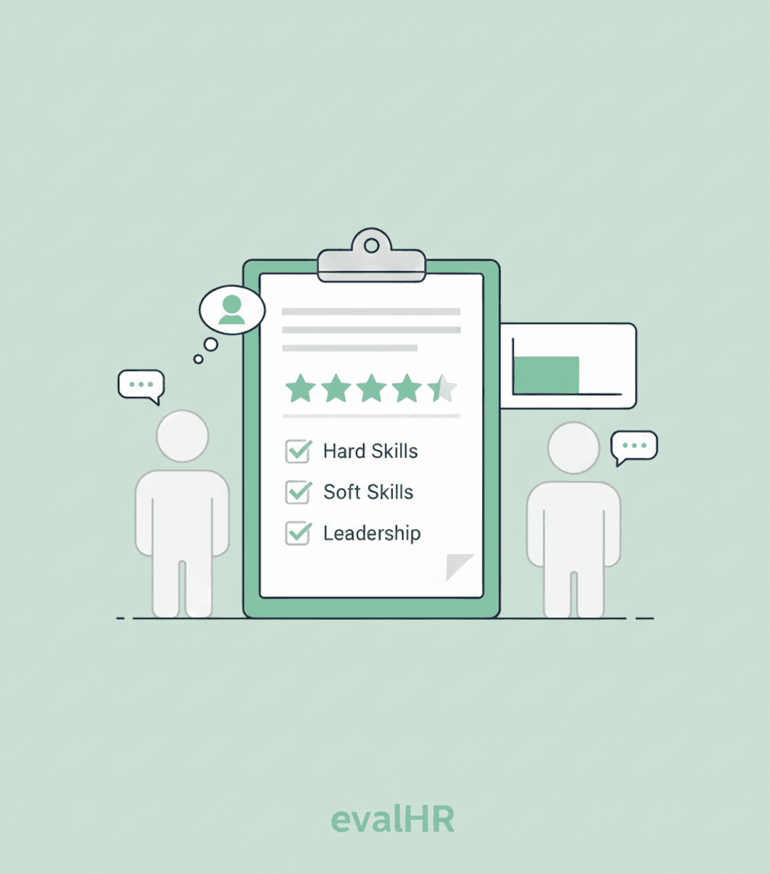 Performance Review Template Illustration